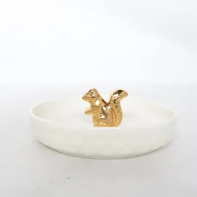 Serveringsfat (Vit, Guldfärgad) från Sagaform