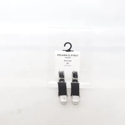 Handschoen clips (Zwart, Grijs) van Polarn O. Pyret