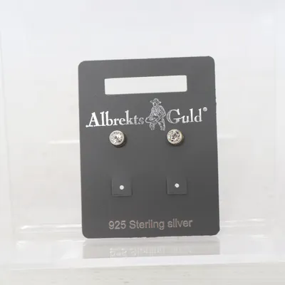 Örhängen (Silverfärgad, Transparent) från Albrekts Guld Okänd metall