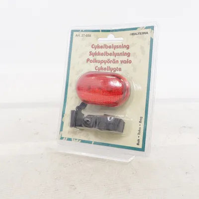 Cykellampa (Röd) från Biltema
