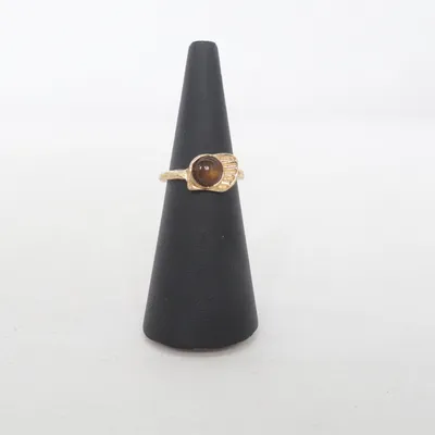 Ring (Guldfärgad, Brun) Okänd metall