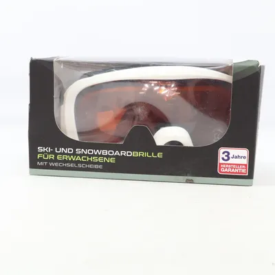 Ski goggles (White, Brown) from Active Touch