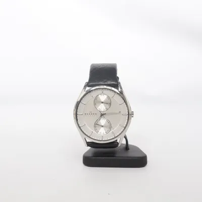Armbandsur (Svart, Silverfärgad) från Skagen Skinn