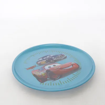 Plate (Blue, Multicolored) from Trudeau
