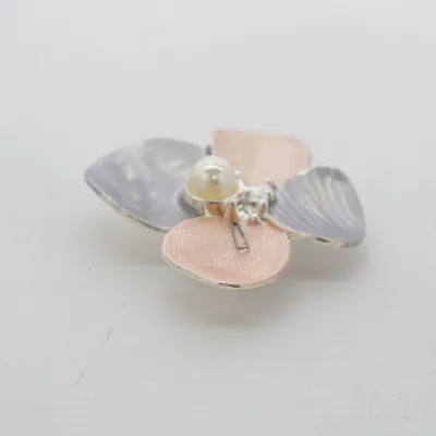 Broche (Zilver, Roze) Onbekend materiaal