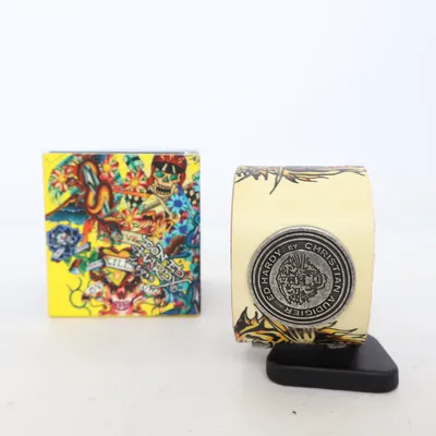 Bracelet (Yellow, Multicolored) from Ed Hardy by Christian Audigier Leather