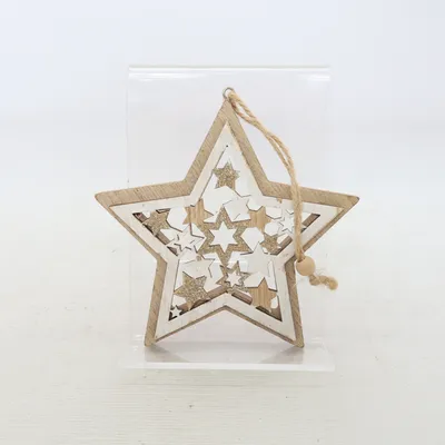 Juletræspynt (Beige, Hvid)