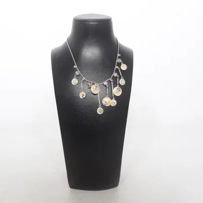 Halsband (Silverfärgad, Beige, Lila) från Pilgrim Okänd metall
