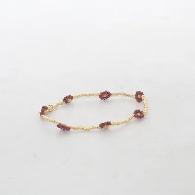 Bracelet de cheville (Or, Rouge, Multicolore) Métal inconnu
