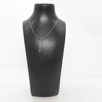 Choker (Svart, Silverfärgad) från Korea Okänd metall