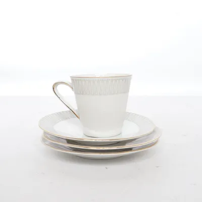 Tableware set (White, Gray) from Winterling
