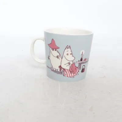 Mugg (Grå, Röd, Vit) från Arabia