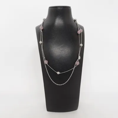 Halsband (Silverfärgad, Rosa) från LBVYR Okänd metall