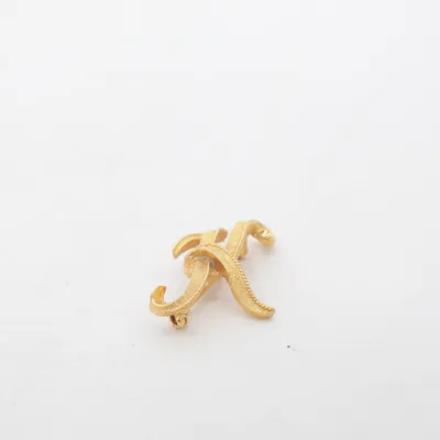 Brosch (Guldfärgad) Okänd metall