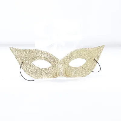 Maskeradmask (Guldfärgad)