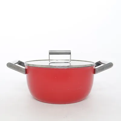 Marmite (Rouge, Argent) de SMEG