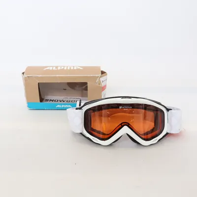 Skibriller (Hvid, Orange) fra Alpina
