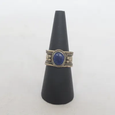 Ring (Silver, Blue) Unknown metal