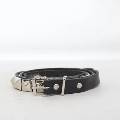 Bälte (Svart, Silverfärgad)