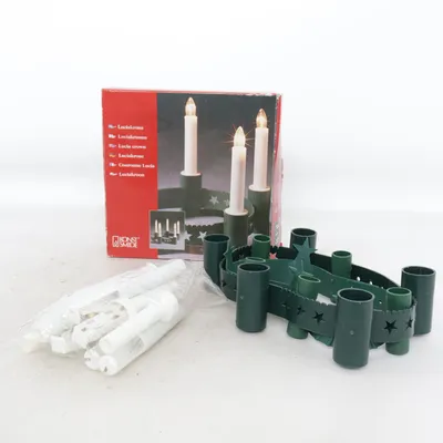 Elektrisk adventsljusstake (Grön, Vit) från Konst Smide