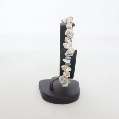Bracelet (White, Brown, Blue) Unknown metal