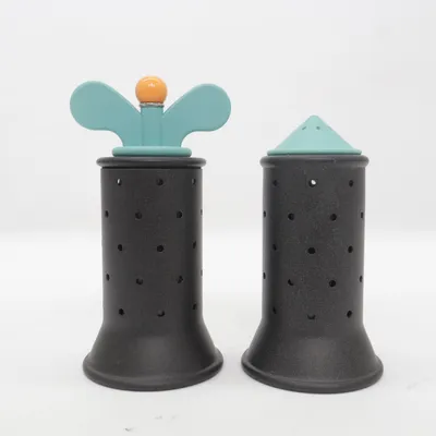 Pepermolen (Zwart, Turquoise, Oranje) van Alessi
