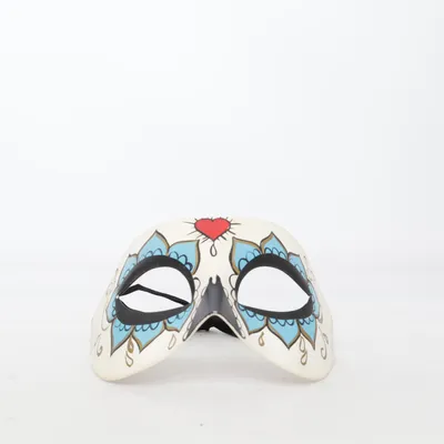 Maskeradmask (Vit, Flerfärgad)