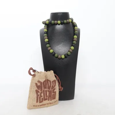 Halsband (Grön, Svart) från Wood Fellas Okänd metall