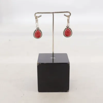 Örhängen (Röd) Okänd metall