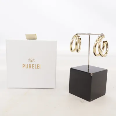 Örhängen (Guldfärgad) från Purelei Okänd metall