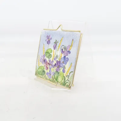 Väggtallrik (Lila, Blå, Grön)