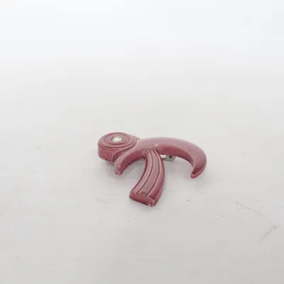 Brooch (Red) Unknown metal