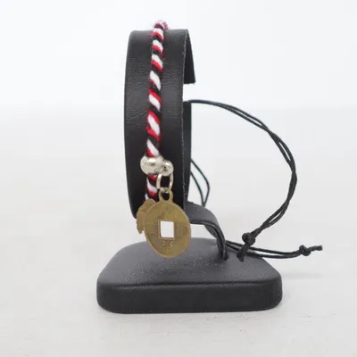 Bracelet (Black, Red, White) Unknown metal