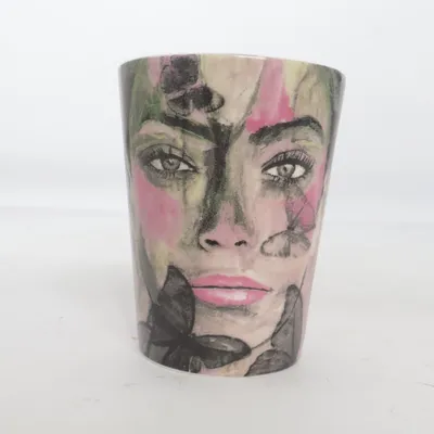 Drinking glass (Butterfly Queen) from Rask & co
