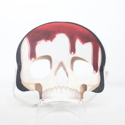 Maskeradmask (Vit, Röd, Svart)