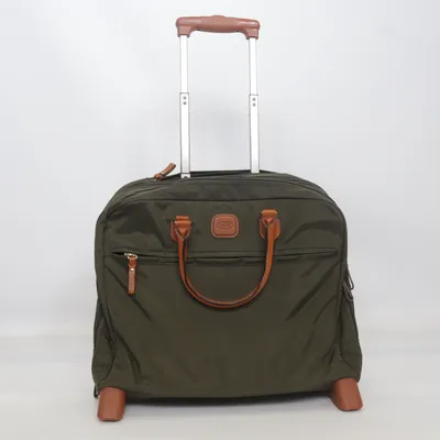 Carry-on suitcase (Green, Brown) from Brics