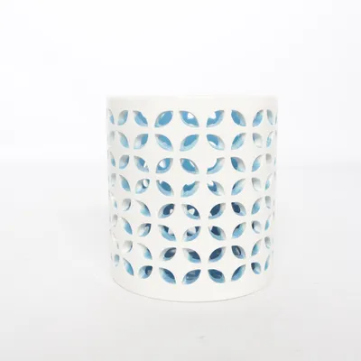Candle holder (White, Blue) from PartyLite