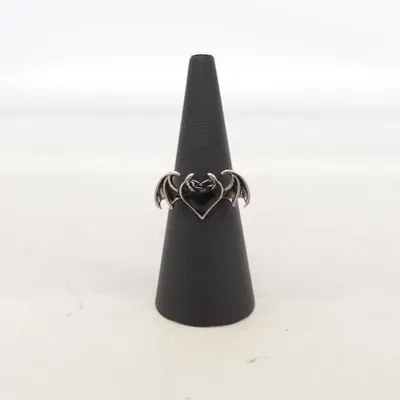 Ring (Svart, Silverfärgad) Okänd metall
