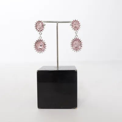 Earrings (Pink, Silver) from Choise by Heart Unknown metal
