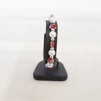 Bracelet (Rouge, Blanc, Argent) Métal inconnu