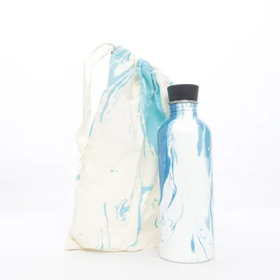 Vandflaske (Blå, Hvid) fra 24 Bottles