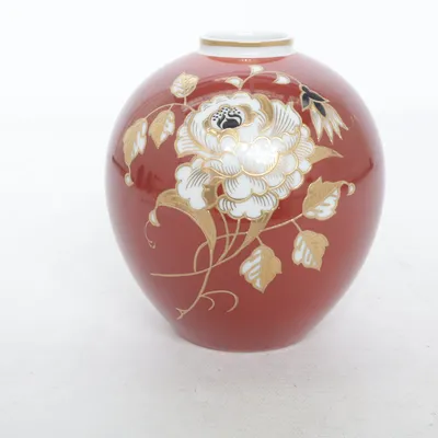 Vase (Rød, Hvid, Guld) fra Wallendorf