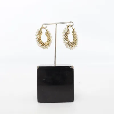 Örhängen (Guldfärgad) Plast, Okänd metall