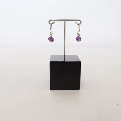 Earrings (Gray, Purple) Unknown metal