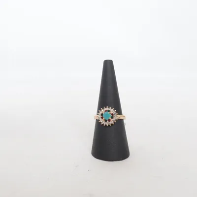 Bague (Or, Turquoise) de Ring Métal inconnu