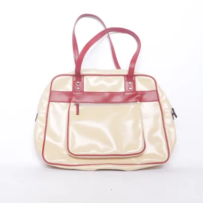 Sac à main (Beige, Rouge) de J&J Fashion