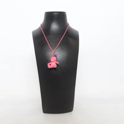 Collier (Rose, Violet) Métal inconnu