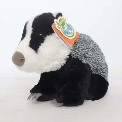 Kuscheltier (Schwarz, Grau, Weiß) von Wild Republic Polyester, Polyurethan