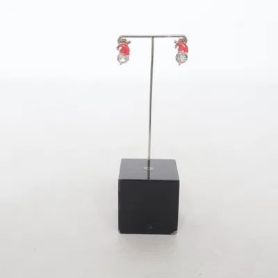 Boucles d'oreilles (Rouge, Or) de Bijoux Métal inconnu