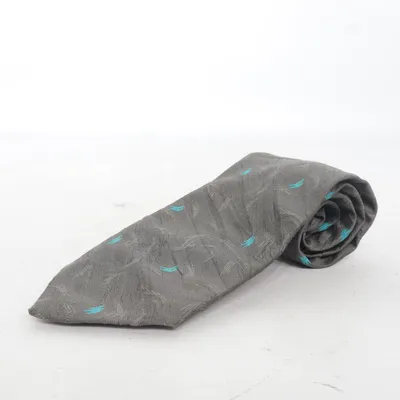 Tie (Gray, Blue) from Håkan Troedsson Cotton, Polyester, Viscose